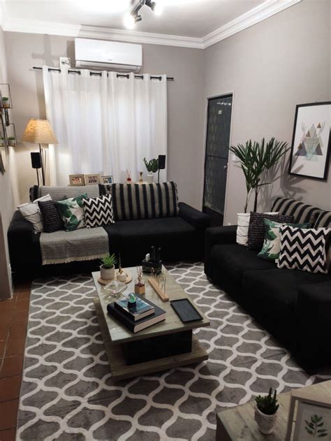Decoração Sala Cinza E Preto