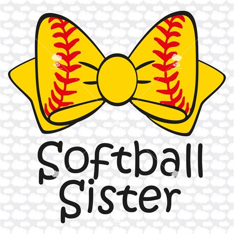 Softball Sister Svg Svg Dxf Softball Mom Svg Softball Etsy