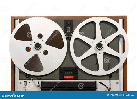 Old Reel Tape Recorder Of The Late Seventies. Stock Photo ...