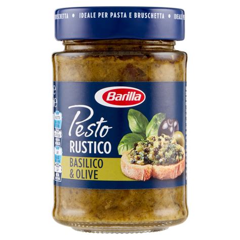 Barilla Sughi Pesto Rustico Basilico E Olive G