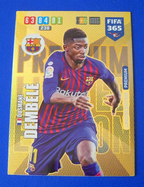 CARD PANINI ADRENALYN FIFA 365 2020 DEMBELE BARCELONA LIMITED