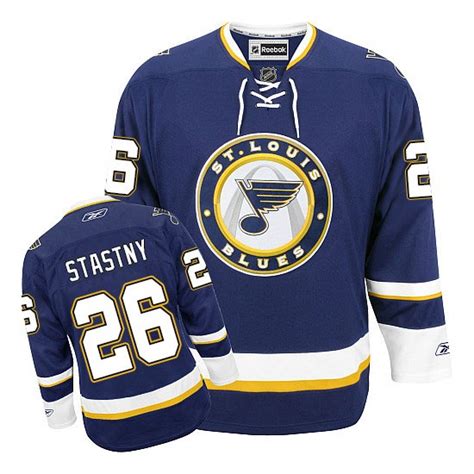 Adult Authentic St Louis Blues Paul Stastny Navy Blue Third Official