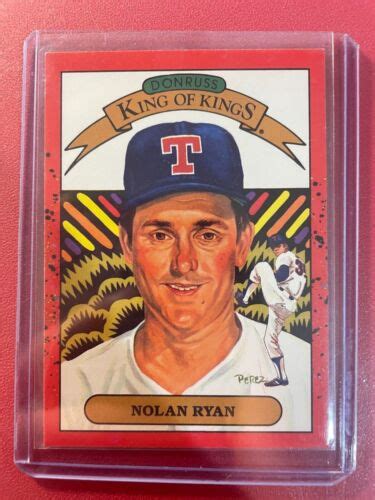 Nolan Ryan Leaf King Of Kings Donruss Card Ebay