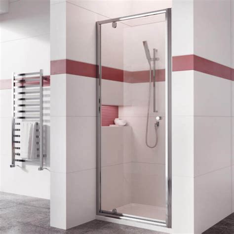 In6 V2 Shower Pivot Door 6mm In Chrome 900mm