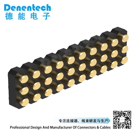 Denentech Gold Plated Mm H Mm Triple Row Female Straight Smt