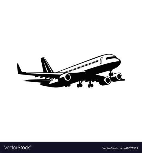 Jetting around airplane graphics Royalty Free Vector Image