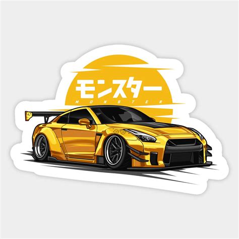 JDM Monster GTR R 35 Gold By Jiooji Project Nissan Gtr Cool Car