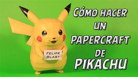 M Como Hacer Un Pikachu De Papel Pokemon Papercraft 4