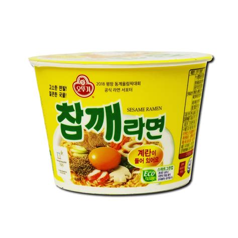 Ottogi Sesame Ramen Bowl 110g 오뚜기 참깨라면 큰컵 110g Korean Ramen