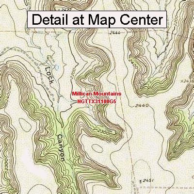 Amazon USGS Topographic Quadrangle Map Millican Mountains