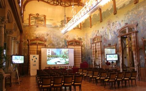 Art Nouveau Style Murals At The Grand Hotel Villa Igiea In Palermo