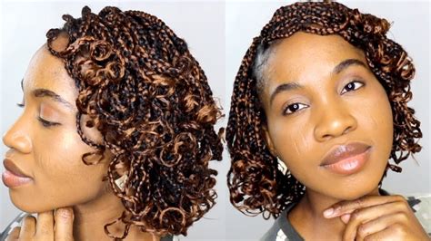 🔥 Short Curly Braids How To Make Curly Box Braids Youtube