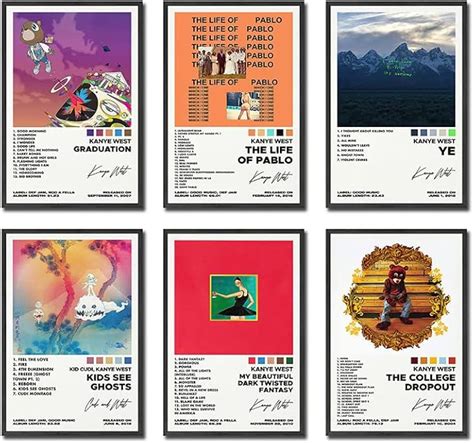 Amazon A Set Of Canvas Posters Kanye Poster Graduation Poster Ye