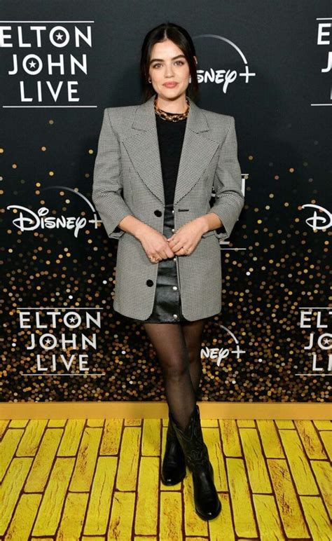 Lucy Hale Attends The Disney Elton John Live Farewell From Dodger