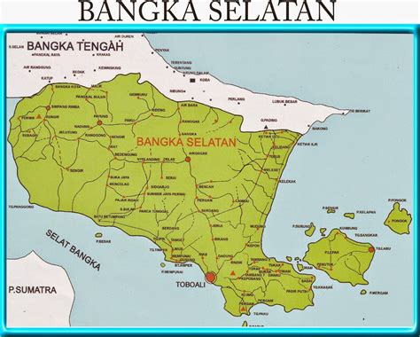 Peta Kabupaten Bangka Selatan