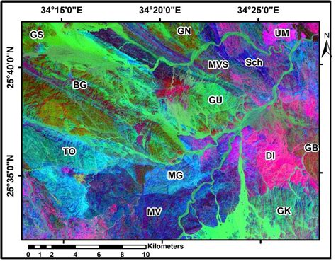 Landsat RGB Color Ratio Image 3 5 3 1 5 7 Sabins 1999 For The