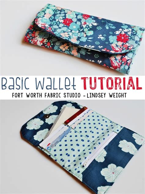 FREE Basic Wallet sewing tutorial - Sew Modern Bags