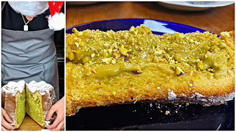 Pandoro Ripieno Al Pistacchio Ricetta Di Natale Youtube