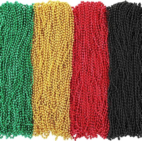 Amazon Sasylvia 600 Pieces Juneteenth Beaded Necklaces Bulk Mardi