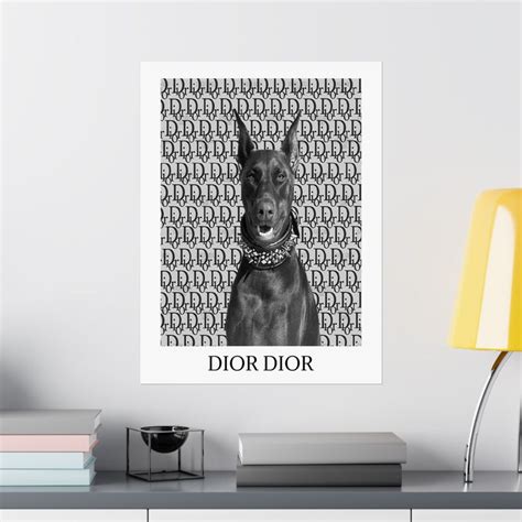 Dior Luxury Aesthetic Poster Modern Poster Designer Wall Art Doberman