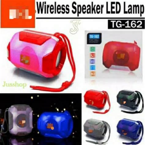 Jual Speaker Bluetooth TG 162 LED Portable Wireless Speaker Bass