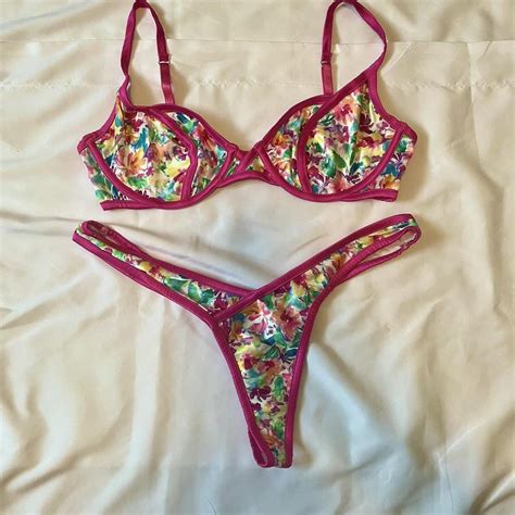 For Love And Lemons Bra And Thong Lingerie Set In Depop
