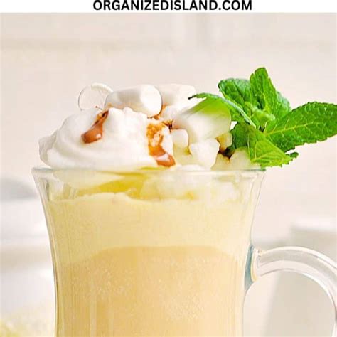 peppermint mocha organized island