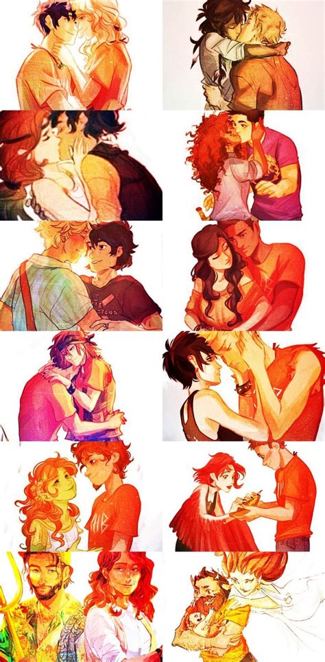 PJO HoO Couples Art By Viria Percy Jackson Couples Percy Jackson