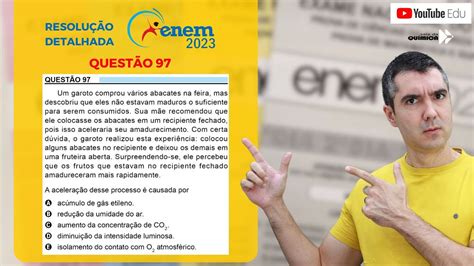 QUÍMICA ENEM 2023 Um garoto comprou vários abacates na feira mas