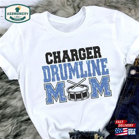 Drumline Mom Marching Band T Shirt Tee Classic Unisex Dadmomgift