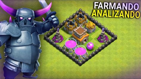 Farmando E Analizando Vila De Inscritos Clash Of Clans Youtube