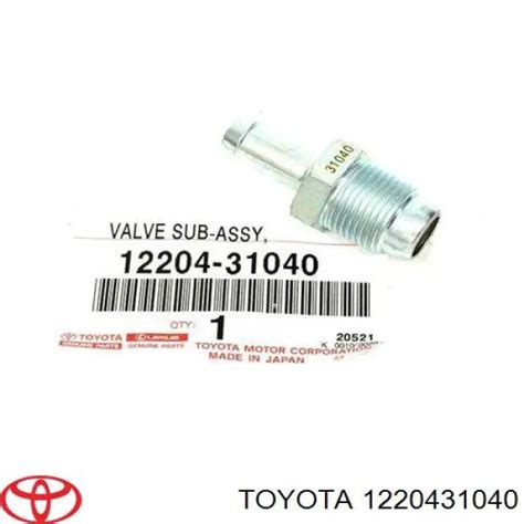 Válvula PCV de ventilação dos gases de cárter para Toyota RAV4 III 2010