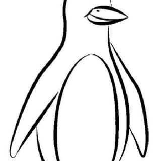 Penguin Outline Drawing at GetDrawings | Free download