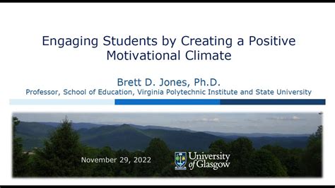 Engaging Students By Creating A Positive Motivational Climate Youtube