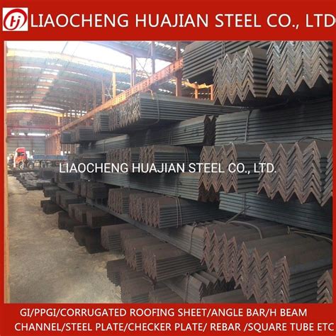Hot Rolled Steel Angles Price With Galvanized Or Black Steel Angles And Steel Angle