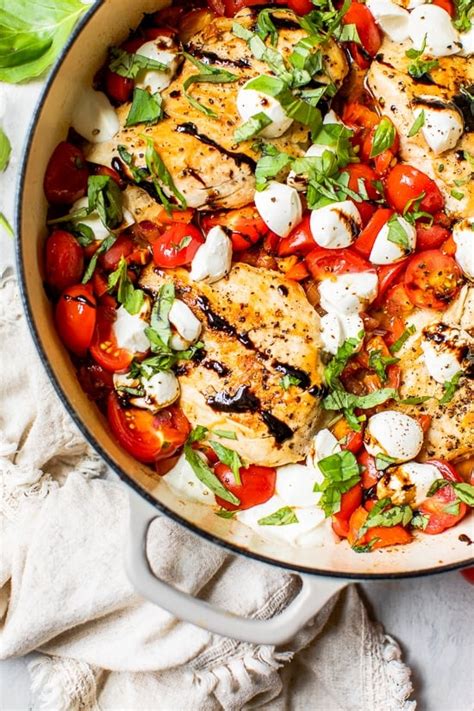 Chicken Caprese Skillet Skinnytaste