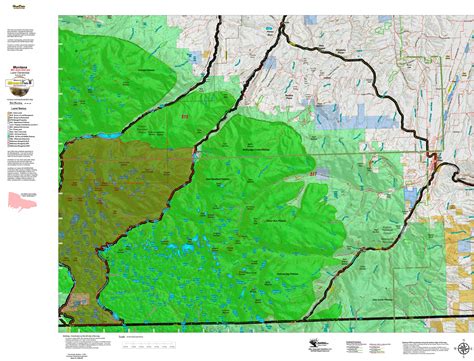 Montana Mountain Goat District Land Ownership Maps - Hunt Data