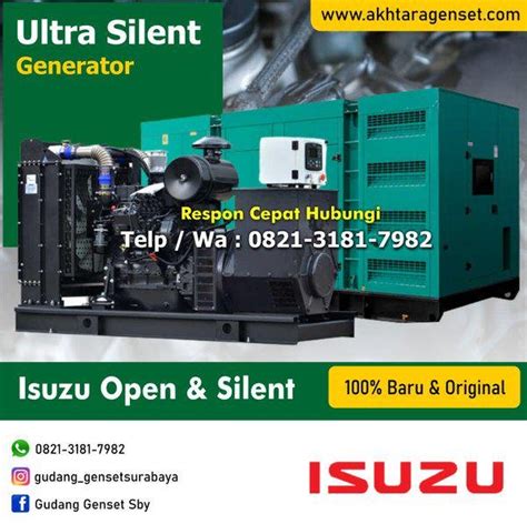 Jual Genset Surabaya Isuzu 40 Kva Super Silent Jual Genset