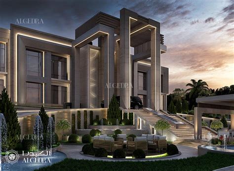 luxury modern villa design  dubai algedra design archinect