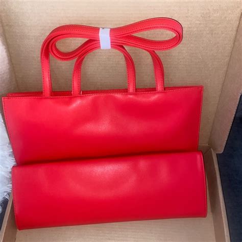 Telfar Bags Authentic Red Large Telfar Bag Poshmark