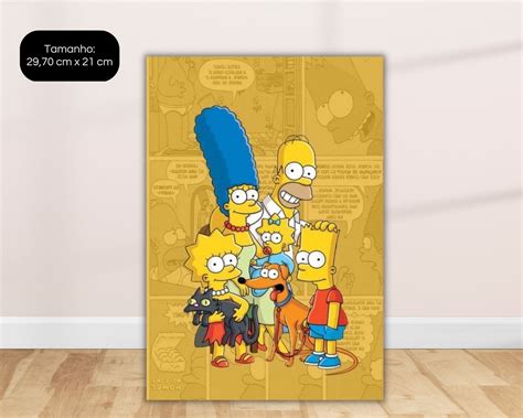 Quadro Decorativo Placa Mdf Os Simpsons Elo Produtos Especiais