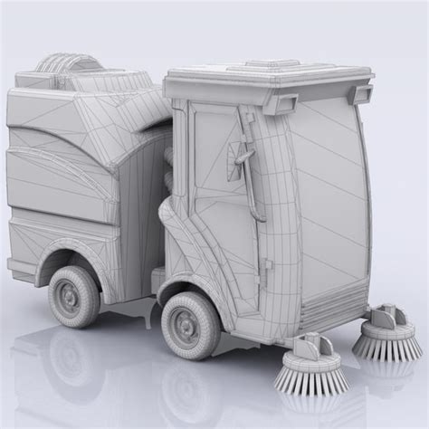 3d street sweeper model