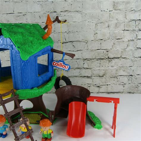 PBS Kids Sprout CAILLOU Treehouse Fort Clubhouse with 3 Figures Not Complete | #2027265117