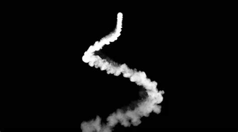 High Detailed Rocket Smoke Trail Isolate Stock Video Pond5