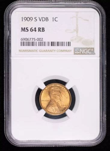 S Vdb Small Cents Lincoln Wheat Ears Reverse Ngc Ms Rb Ebay