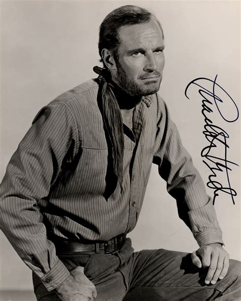 Charlton Heston Signed Photograph RR Auction