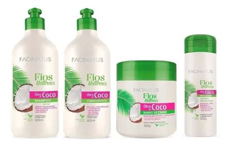 Kit Óleo De Coco Fios Naturais De sem Sal Facinatus Parcelamento