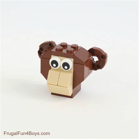 How to Build a Silly LEGO Monkey - Frugal Fun For Boys and Girls