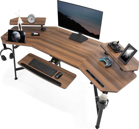 Eureka Ergonomic Bureau Gaming Led X Cm Bureau Gamer Professionnel