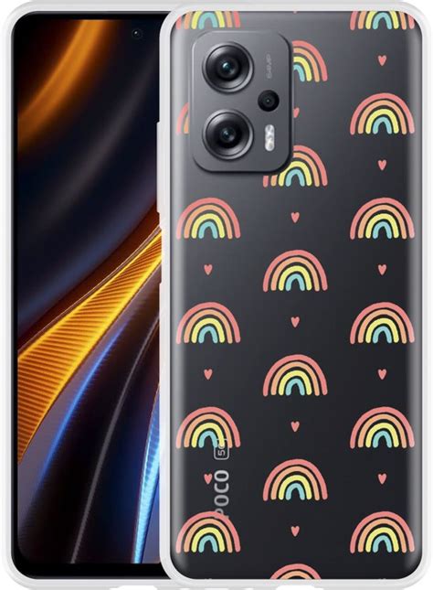 Poco X Gt Hoesje Regenboog Patroon Designed By Cazy Bol